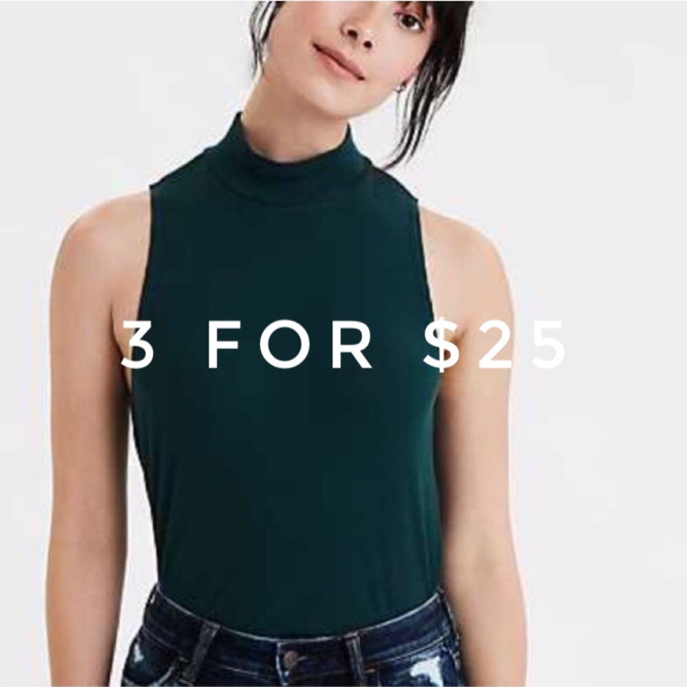 3 FOR $25 AE sleeveless mockneck